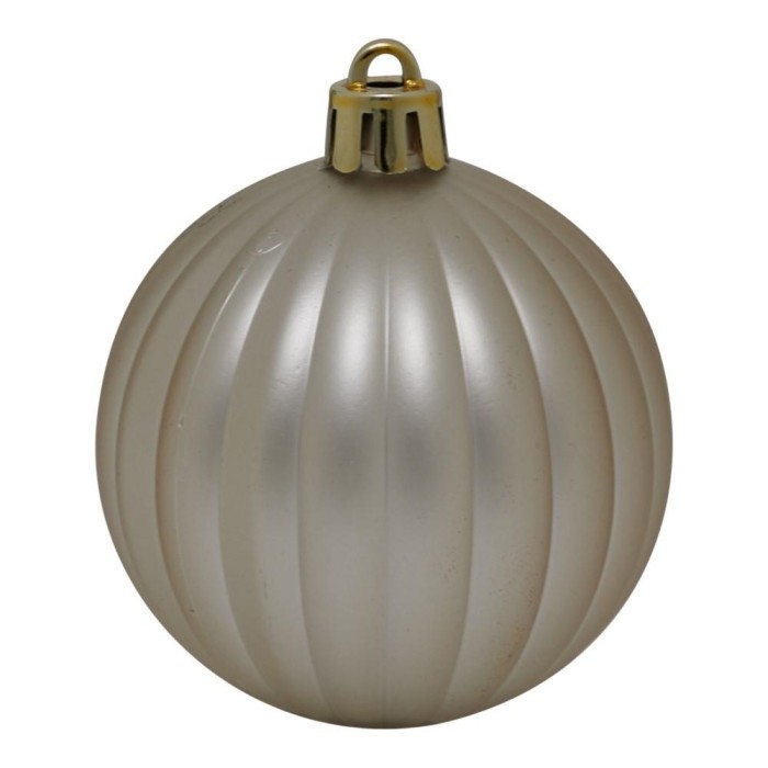 BOX 6 SFERE PLASTICA CHAMPAGNE